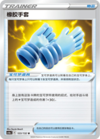 ゴムのグローブ
